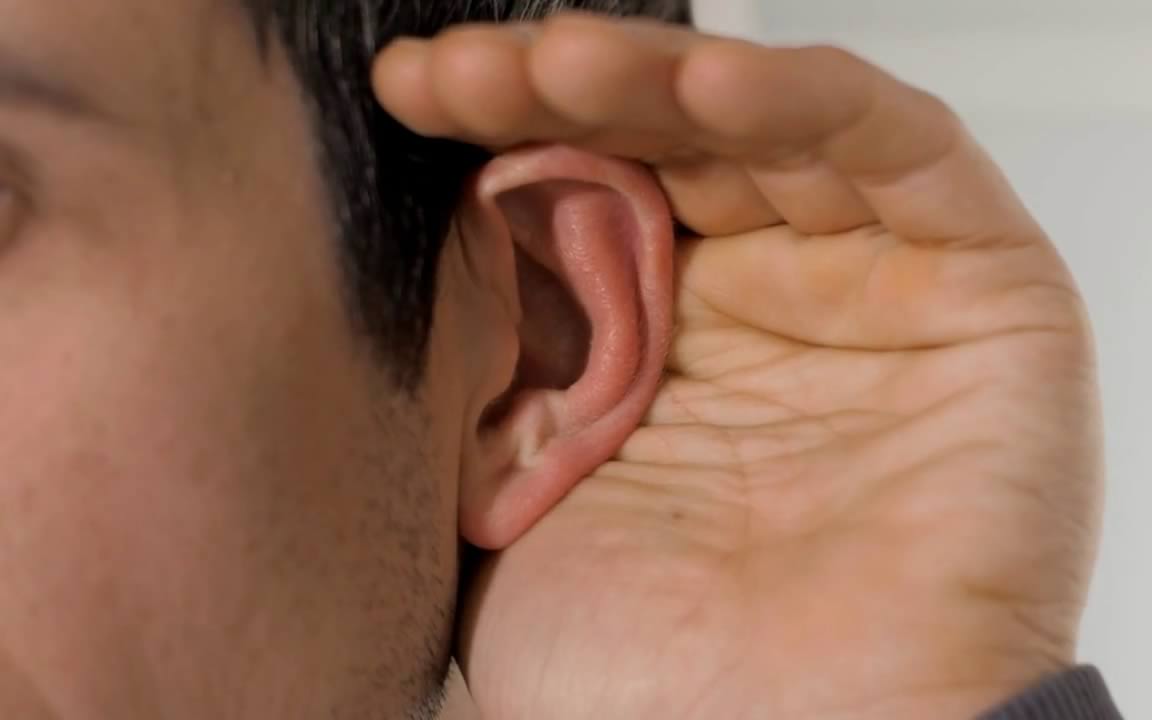 Close-up of a man's ear