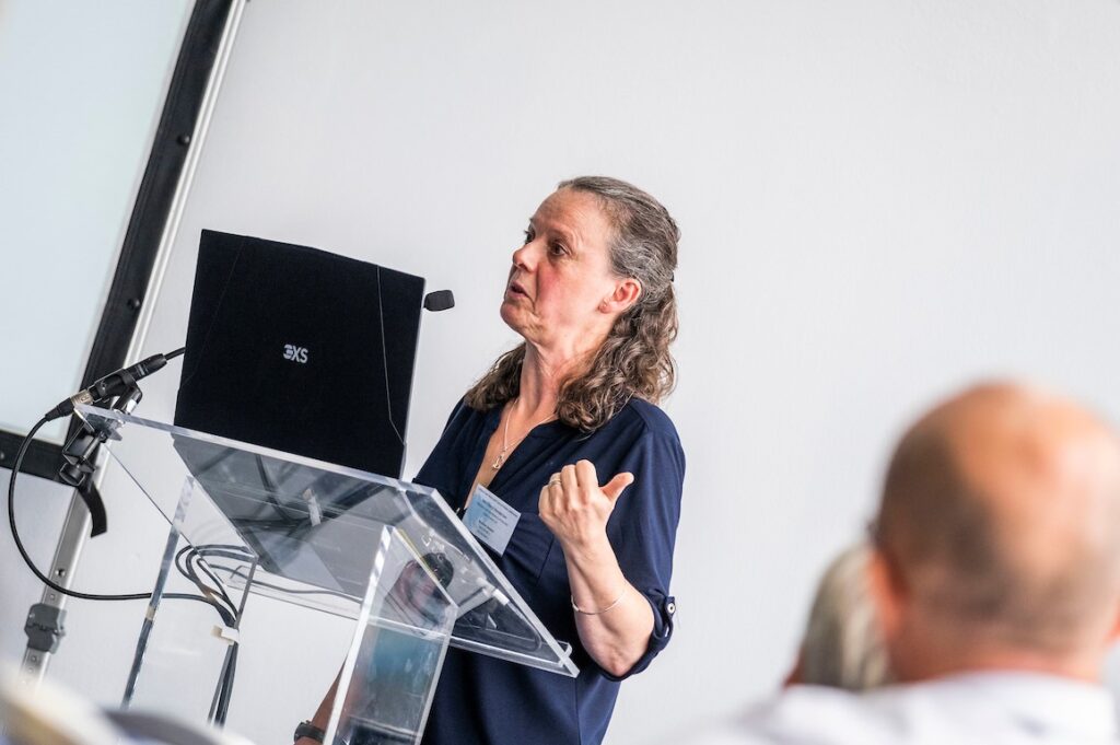 Cheryl Henderson delivering her talk