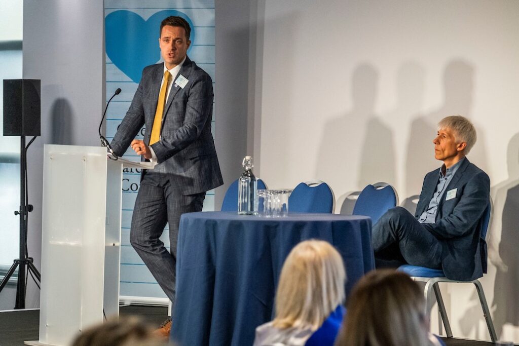 Bryan Little, Team Leader & Dr Paul Baughan, GP giving their presentation