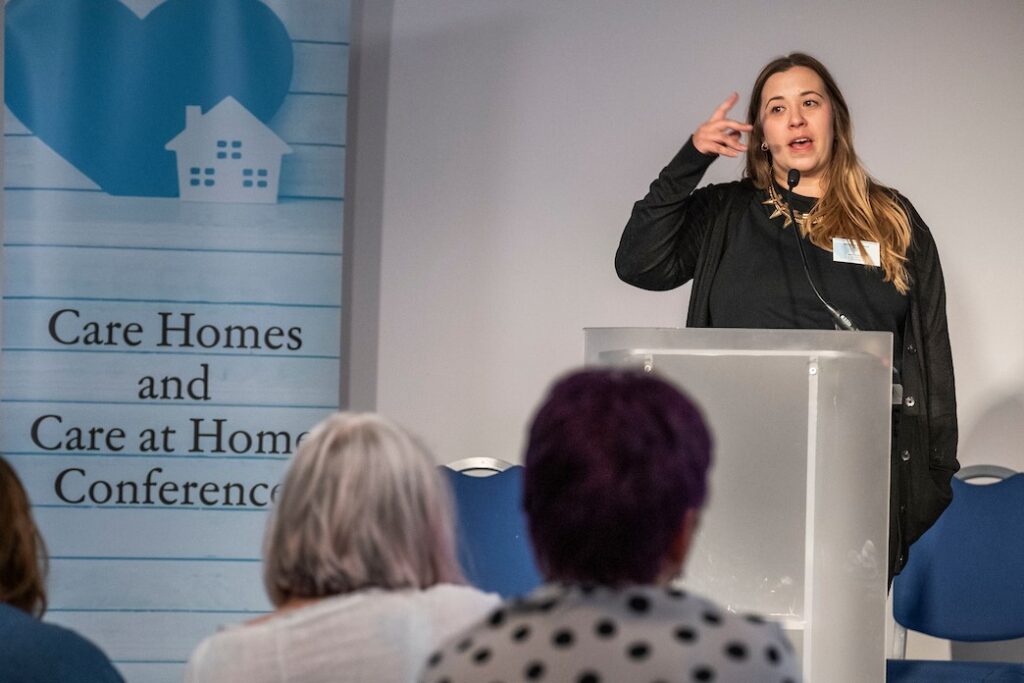 Jackie Stevenson giving her talk