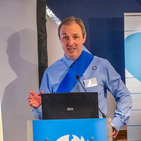 Donald Boyd presenting his part of the talk