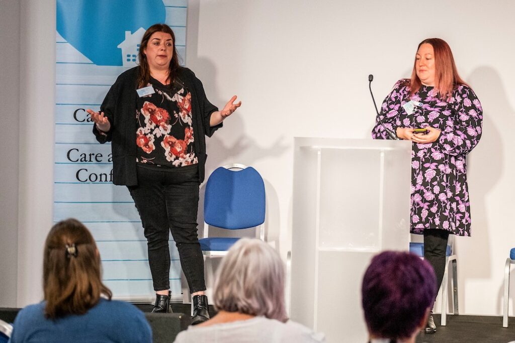 Alyson Payne & Ashley Kvasiliene presenting their talk