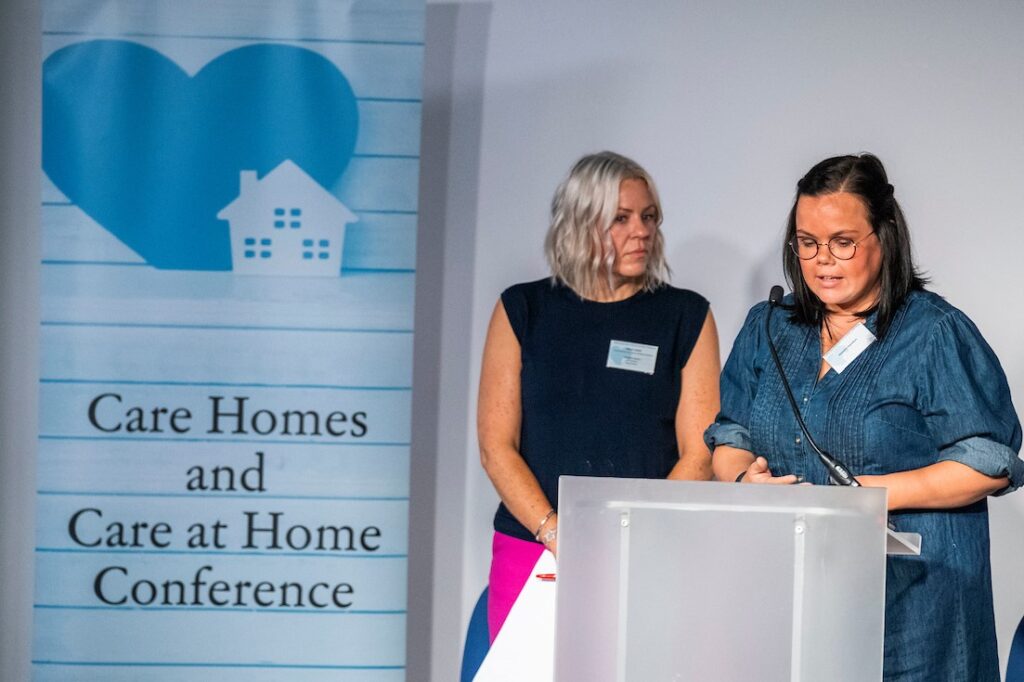Natasha Hamilton & Alison Leitch  giving their presentation