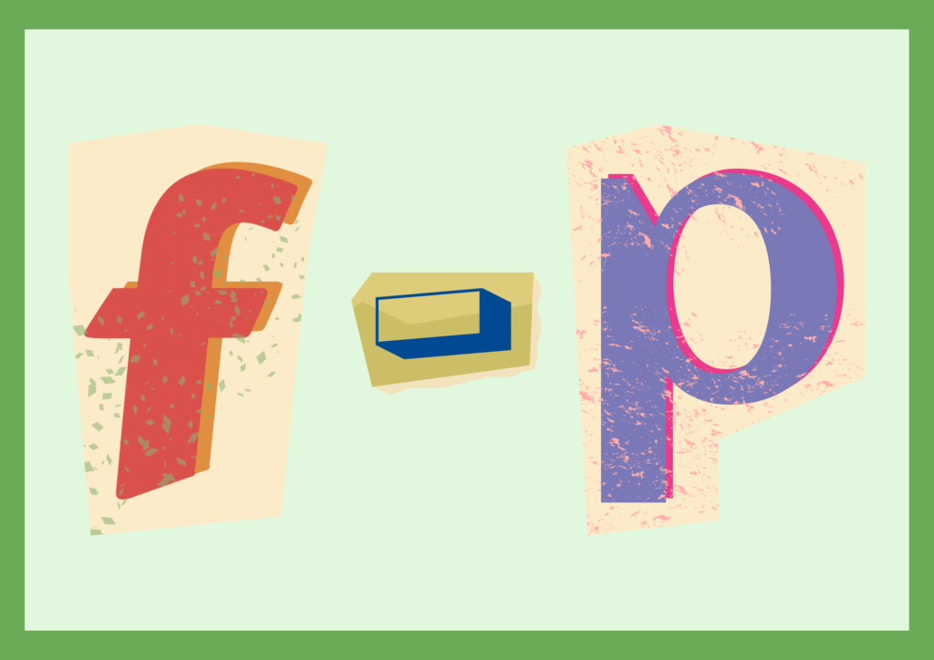 Box with the letters f-p