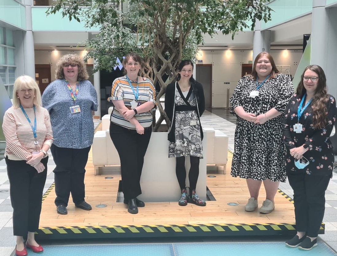 Photo of the 6 members of the Quality Improvement Team for Care Homes and Primary Care Settings