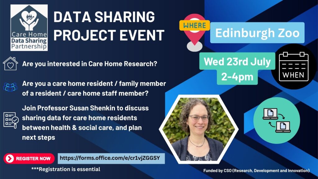 Data sharing project sharing event flyer