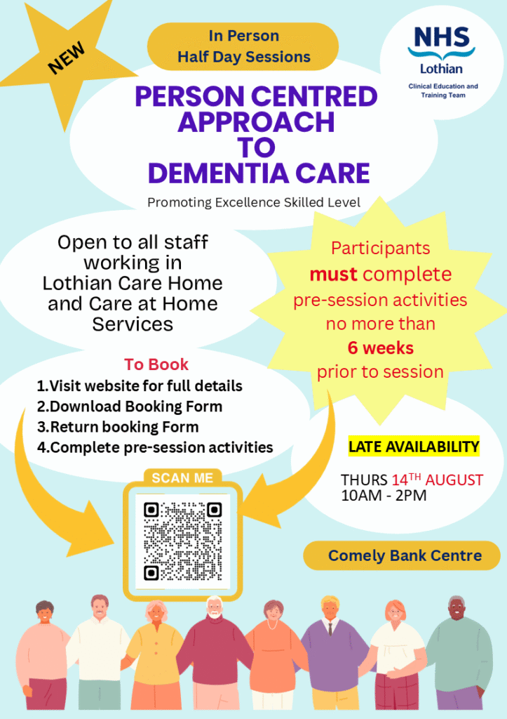 Flyer Person Centred Approch to Dementia Care AUGUST 14