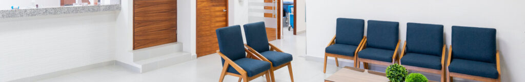 High backed chairs in a hospital