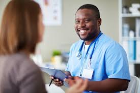 Nurse smiling