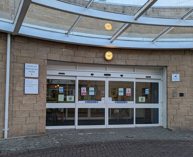 Entrance to Pregnancy Support Centre