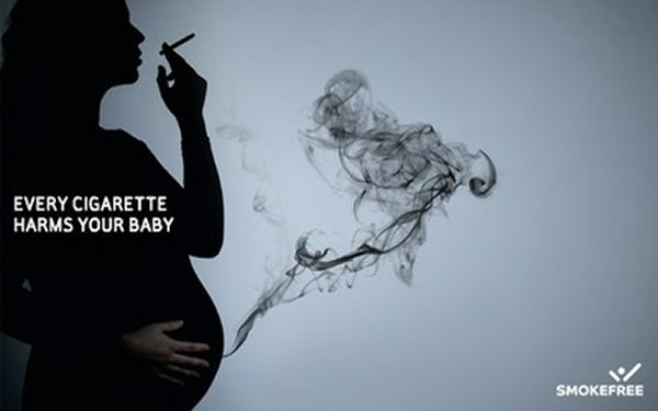 Every cigarette harms your baby