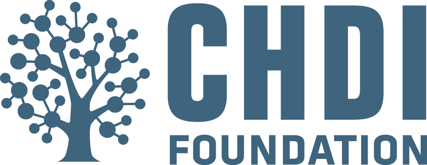 CHDI Foundation logo of  end of a neuron that makes it look like a tree