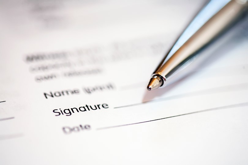 a consent form