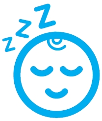 Sleeping smiley face with z z z icon