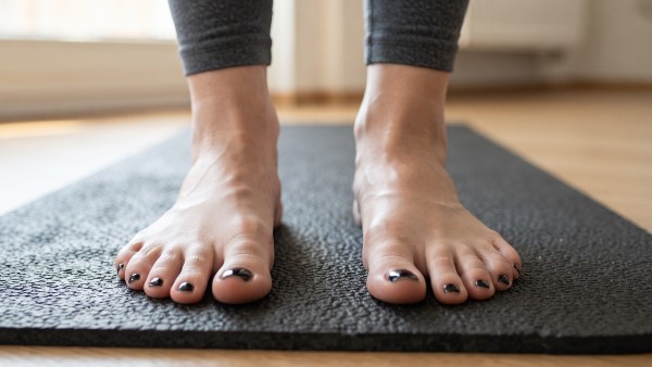 close up of two feet and ankles