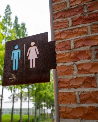 Male and Female Toilet Sign