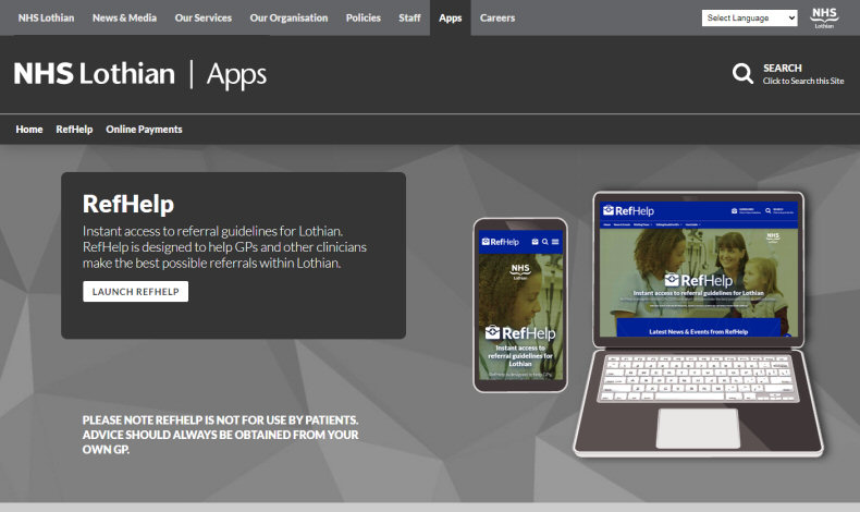 NHS Lothian Apps